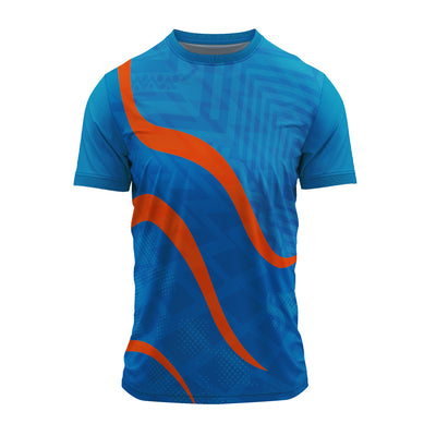 RN-41 round neck sports jersey, plain front view