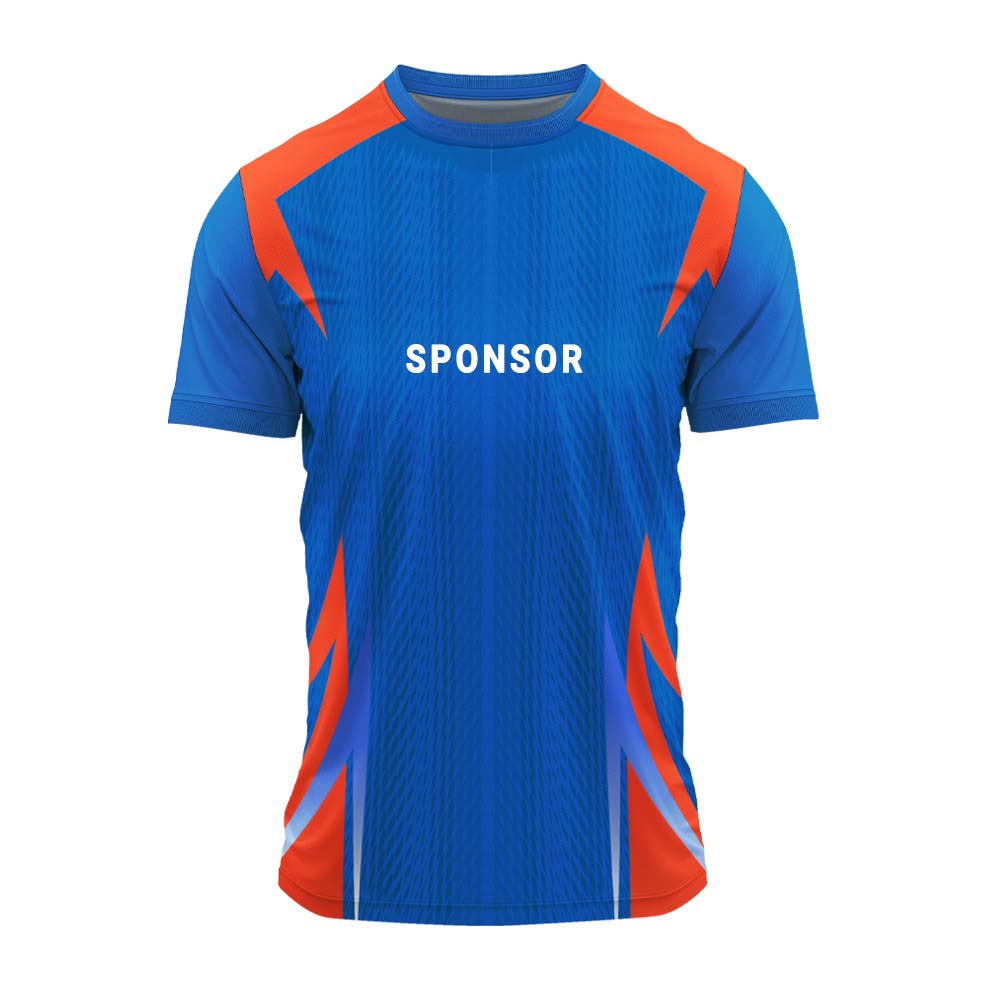 RN-42 round neck sports jersey, front with sample sponsor print