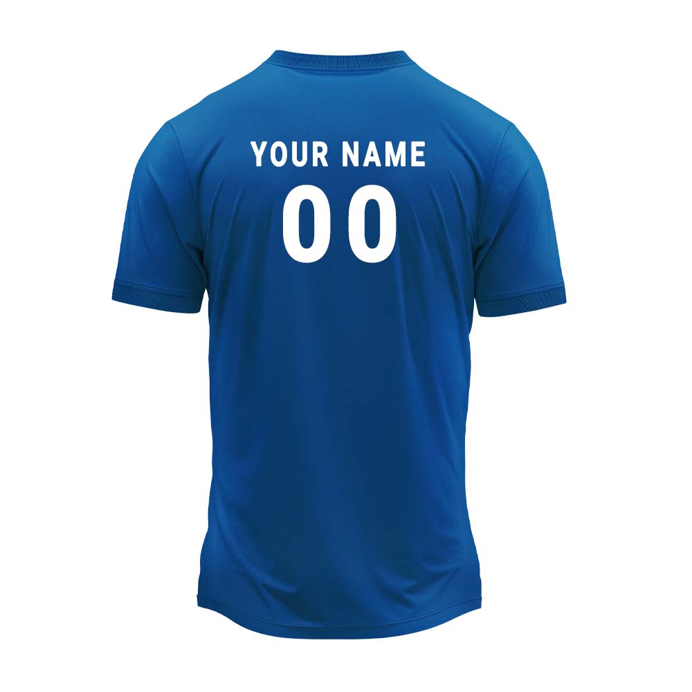 RN-43 round neck sports jersey, back with sample name and number