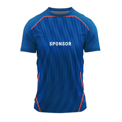 RN-43 round neck sports jersey, front with sample sponsor print