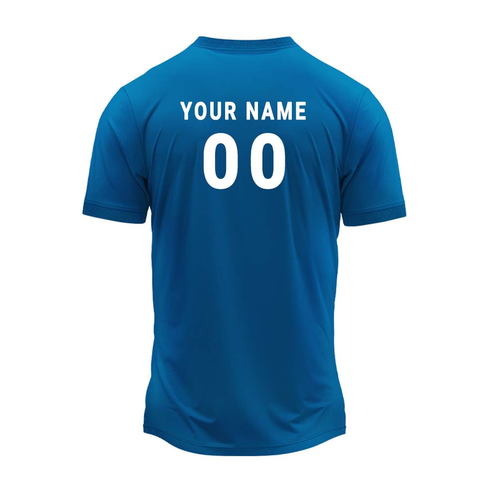 RN-44 round neck sports jersey, back with sample name and number