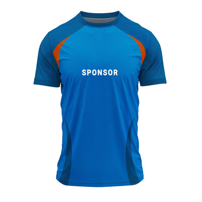RN-44 round neck sports jersey, front with sample sponsor print