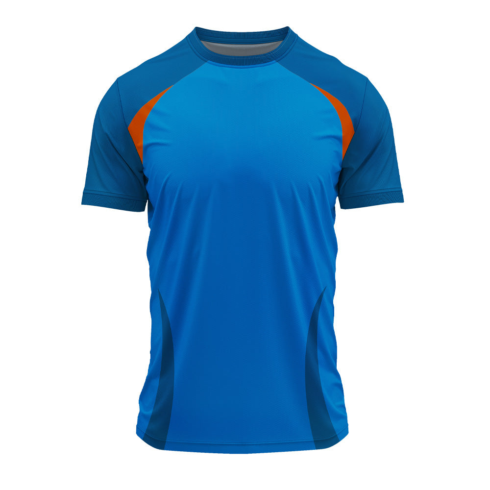 RN-44 round neck sports jersey, plain front view