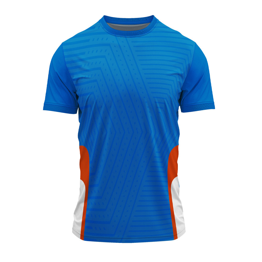 RN-45 round neck sports jersey, plain front view