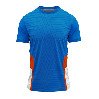 RN-45 round neck sports jersey, plain front view