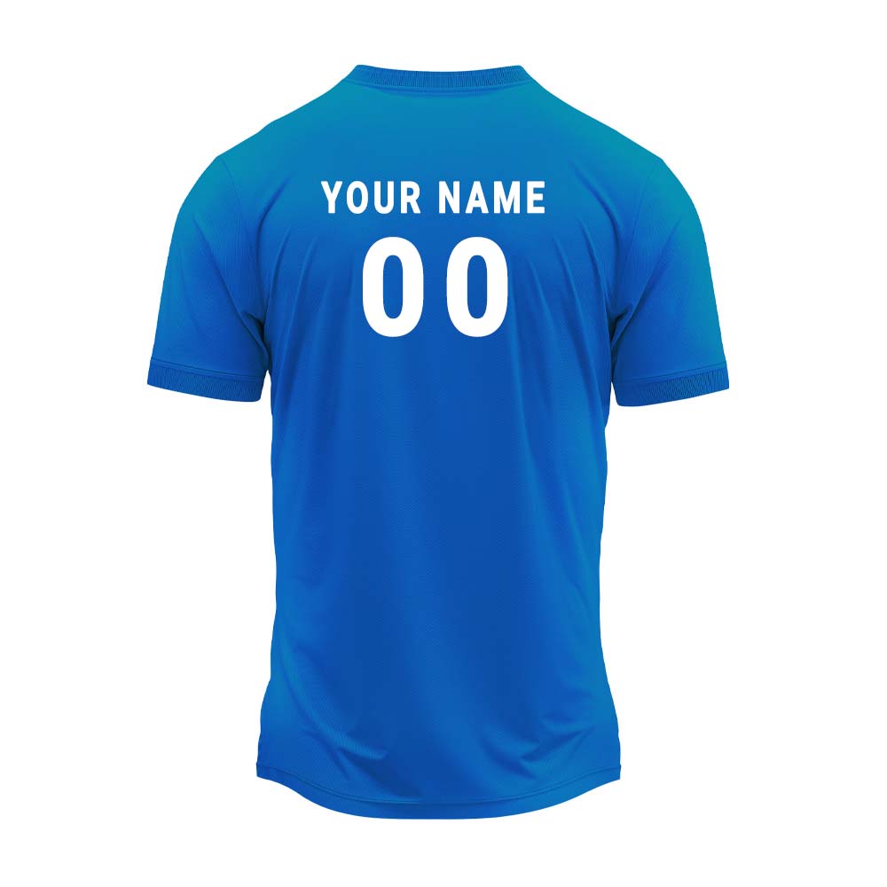 RN-46 round neck sports jersey, back with sample name and number