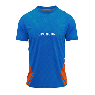 RN-46 round neck sports jersey, front with sample sponsor print