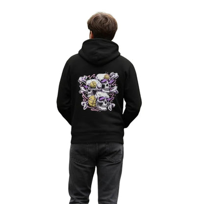 नासा ज़िप-अप हुडी - ब्लैक स्पेस शटल स्वेटशर्ट | यूनिसेक्स कॉटन जैकेट