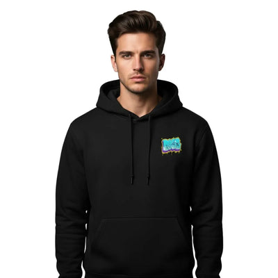 Men's Vibes Graffiti Print Hoodie